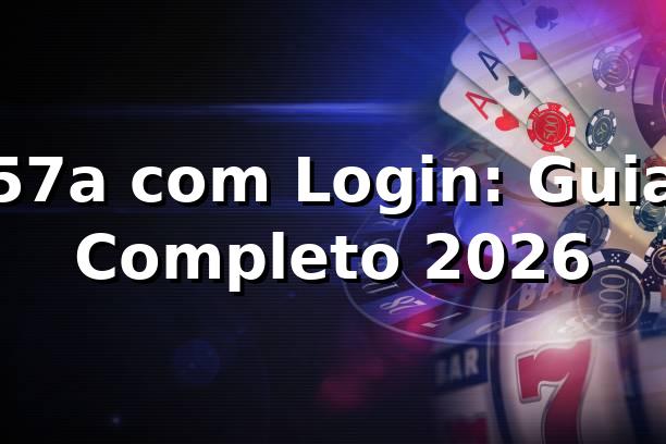 57a com Login: Guia Completo 2026